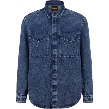Boss Heren denim jasje (Marine)