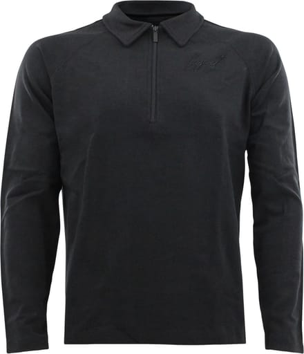 Sweater LA Luxe Lounge half zip zwart heren/dames katoen M