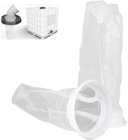 Cosensi - Tank Filter - Nylon Regenwaterfilter - Herbruikbaar - Wit - Vervangingsfilter - Geschikt voor Tanks - Pack van 2