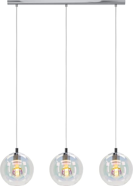 EGLO Ariscani 2 Hanglamp - E27 - 76.5 cm - Chroom/Gekleurd glas