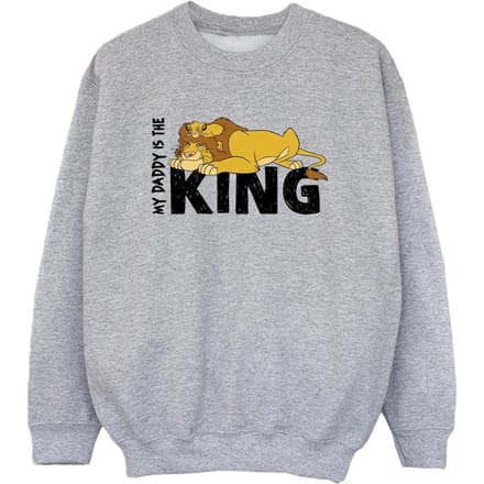 Disney Jongens The Lion King Daddy Is King Sweatshirt (Sportgrijs)