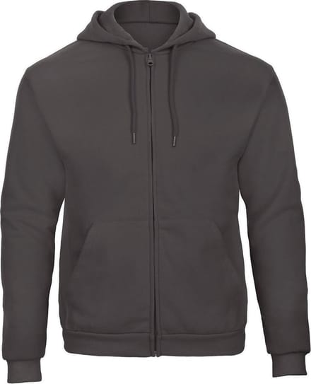 Senvi Fleece Hoodie met Rits Kleur: Antraciet – Maat S