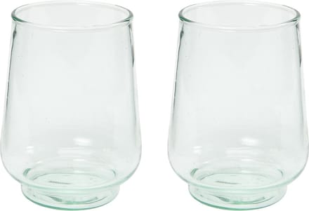 Return to Sender Waterglas - 400 ml - Naturel - 2 stuks - Stapelbaar