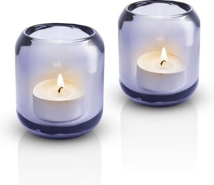 Eva Solo - Acorn Theelichthouder Set van 2 Stuks Grape - Glas - Paars -