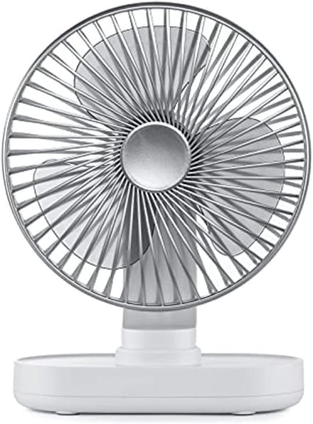 Tafelventilator Oplaadbaar – Stille Ventilator – 4 Snelheden – 90° Oscillatie – 4000 mAh