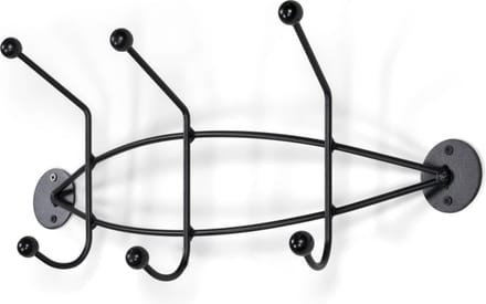 Spinder Design Wandkapstok Barato 2 - Zwart - Staal