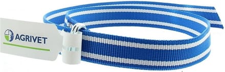 Agrivet Blauw/witte Koehalsriem 130cm