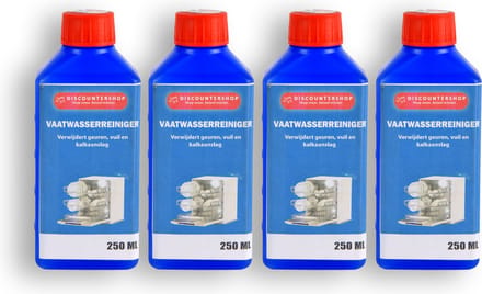 Discountershop Voordelige Set: Vaatwasmachinereiniger Eco | 4 Stuks - 250ml elk
