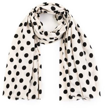 Bijoutheek Sjaal (Fashion) Stippen Polka Beige