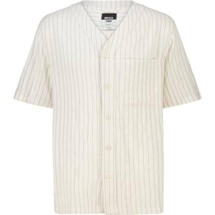 America Today Iker White/grey Maat: L | Casual Overhemden Outlet | Heren | Wit