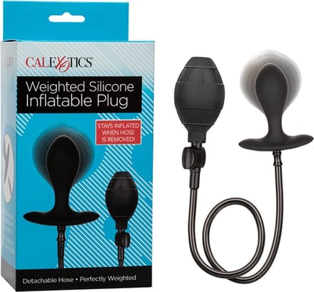 CalExotics - Silicone Inflatable Plug - Anal Toys Buttplugs Zwart