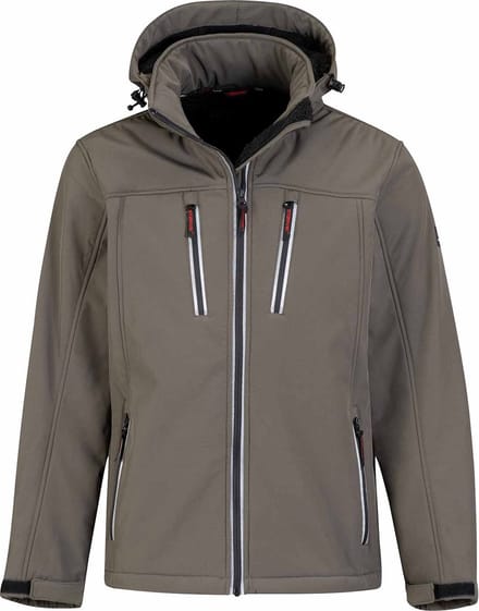 STØRVIK Clive Softshell Werkjas Teddy Gevoerd Heren - Maat M - Olijfgroen
