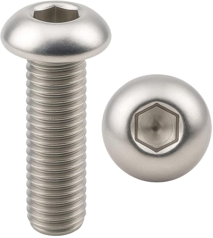 RVS Schroeven Cilinderkop M6 x 35 mm Binnenzeskant (Inbus) A2-70 | 50 Stuks