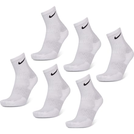 Nike Everyday Cushioned Crew 6 Pack Sokken Unisex - Wit - Maat 42 - 46