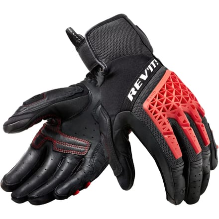 REV'IT! Sand 4 Zwart Rood - Maat S - Handschoen