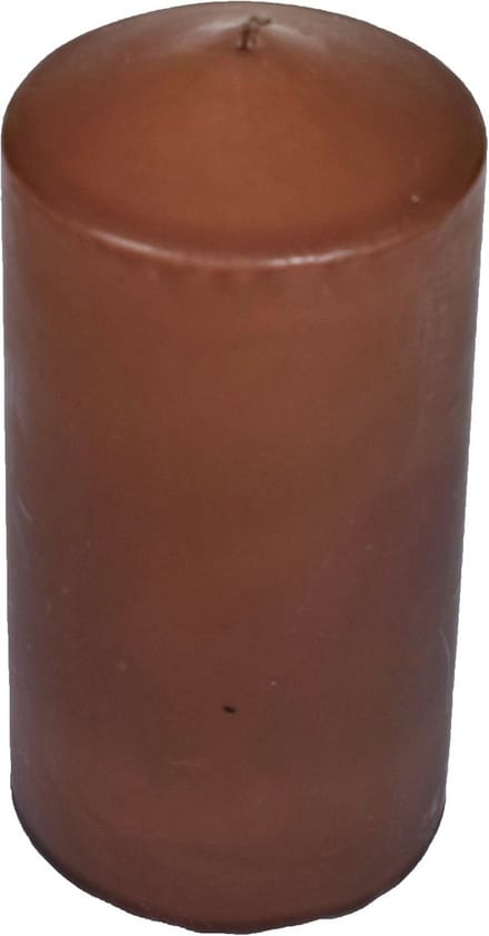 Cilindrische Geurkaars Chocoladebruin 15 cm - 60 Uur Brandduur - 7,5 x 15 cm