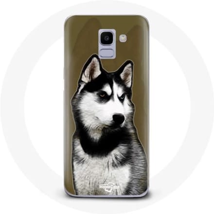 Coque pour Samsung Galaxy A8 2018 Husky de Sibérie