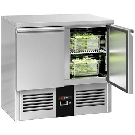 GGM Gastro Kühltisch PREMIUM - 900x700mm - 2 Türen Zilver