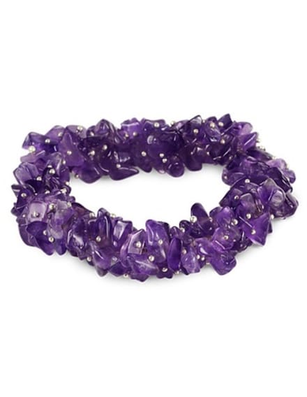 Amethist splitarmband cluster