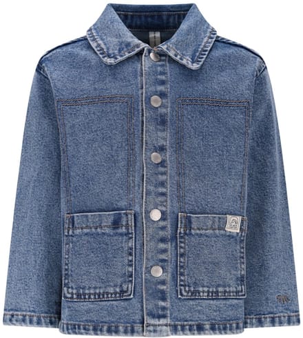 The New Chapter - Noï denim jacket pink - Blauw - Maat 86