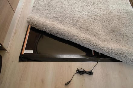 Tapijtverwarming Elektrisch - Vloerverwarming Caravan - Gerichte Warmte - Met Isolatie - 100 x 60 cm - Zwart