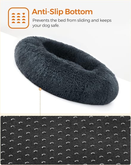 Hundebett Ø 80 cm weich gepolstert