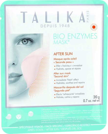 Talika Face Bio Enzymes Mask After Sun ''Second Skin'' Mask Na de Zon