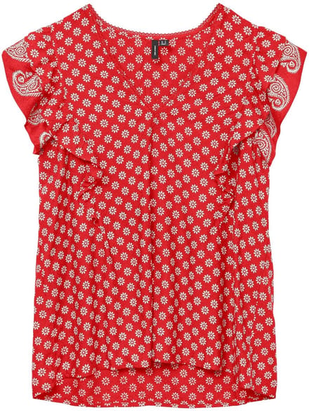 Vero Moda Simi Savanna Shirt Dames - Maat M