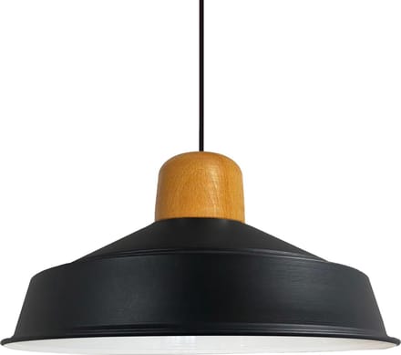 Bamyum Hanglamp Industrieel Metaal, Zwart Vintage Lamp