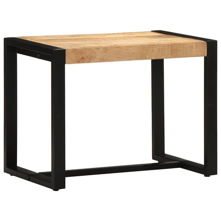 vidaXL - Bank - 60x35x45 - cm - massief - ruw - hout - mango