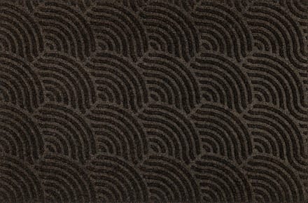 Kleen-Tex Dune Deurmat Waves - 60 x 90cm - Dark Brown