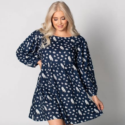 Cakeworthy Harry Potter Hedwig Puffy Long Sleeved Dress - M