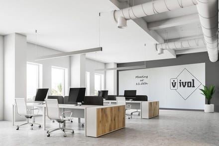 IVOL Complete whiteboardwand zonder rand (5 panelen) - 200x500 cm - Wit