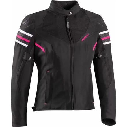 Ixon Ilana Evo Zwart Fuchsia Dames Textiele Motorjas - Jas