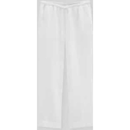 straight fit linnen broek van puur linnen