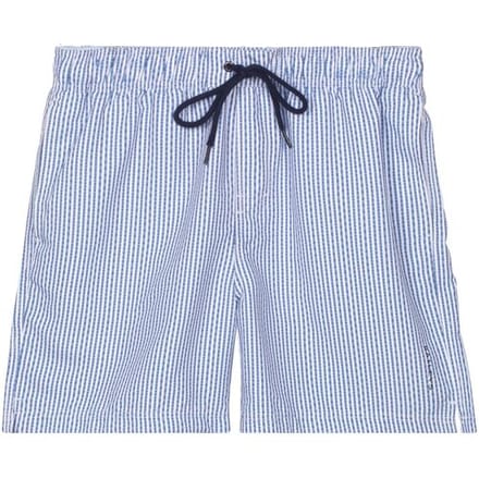 Baileys Swim Short Allover Printed Seersucker Stripe Delft Blue / male