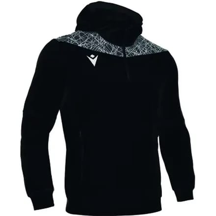 Macron Ishtar Ziptop Met Kap Heren - Zwart / Wit | Maat: 4XL