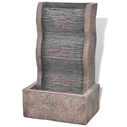 Vidaxl Fontaine d'intérieur avec lumière LED, Résine synthétique