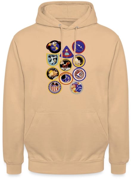 NASA Apollo-missie-insignes Hoodie Unisex