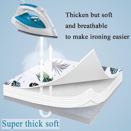 Gewatteerde strijkplankhoes 12,5" x 32" – Scorch Resistent, Katoen met Padding en Warmte Reflecterende Heavy Duty Pad