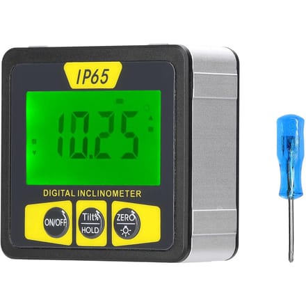 Waterpas Magnetisch Digitaal Waterpas en Hoekzoeker Veelzijdig Stofdicht Mini Inclinometer LCD veelkleurig
