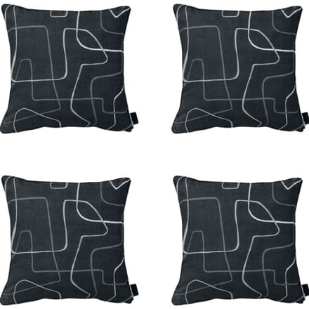 Madison - Sierkussen Joah grey - Ca. 50x50 cm - Set van 4