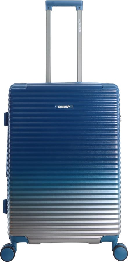 Saxoline Blue – Elite | Harde Koffer / Trolley / Reiskoffer – Medium – Blauw - Blauw / Medium