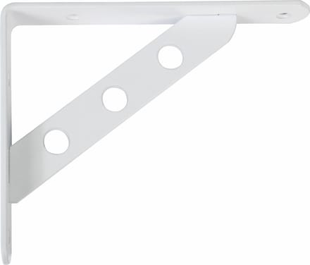 AMIG Plankdrager/steun Heavy Support - metaal - wit - H250 x B195 mm - Tot 330 kg - boekenplank steunen
