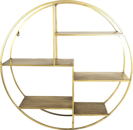 Non-Branded Wandrek Gordonville 26 x 92 cm Staal Goud
