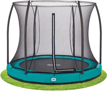 Trampoline - Springkussen - Buiten spelen - Ingebouwd ontwerp - 213 cm - Groen