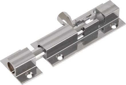 i-Fix Meubelgrendel | recht | messing vernikkeld | 50 mm | inclusief sluitplaat
