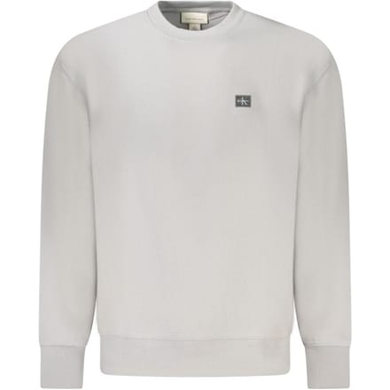 Calvin Klein Grigio Katoenen Mannen Sweater