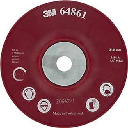 Rubberen onderlegger Cubitron II D.180mm M14 geribbeld 3M