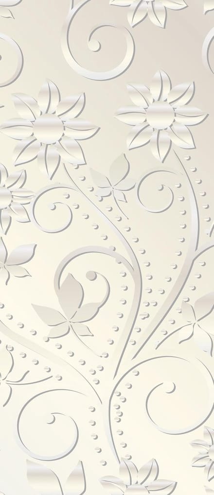Abstract Pattern Flowers Vintage Photo Wallcovering